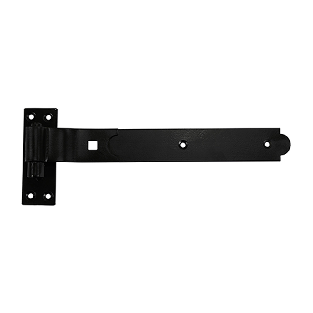 Pair of Cranked Band & Hook On Plates - Black (250mm)